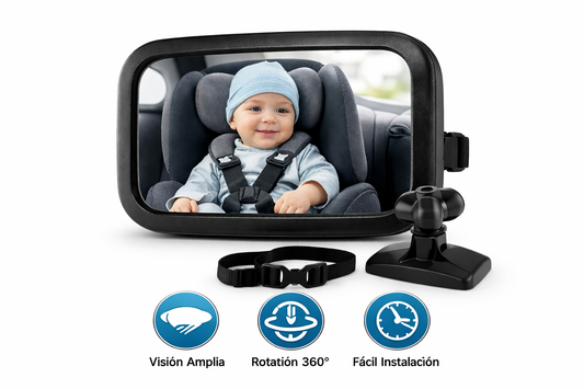 Espejo de seguridad para bebé 👶🚗