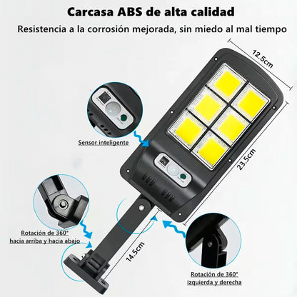 Lámpara Solar LED para Exteriores con Sensor