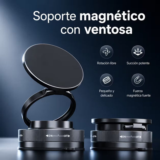Soporte magnético para teléfono con succión ultra fuerte