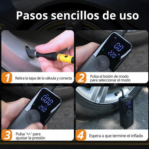 Inflador Portátil Digital Carsun Pro