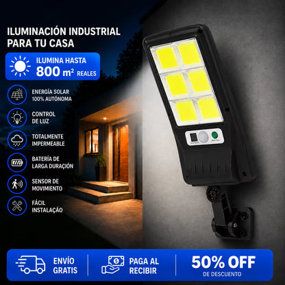 Lámpara Solar LED para Exteriores con Sensor